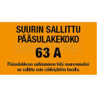 SUOMEN TURVAKAUPPA - 55x30 mm (ark=10kpl) - Sulaketarra-arkki 63A