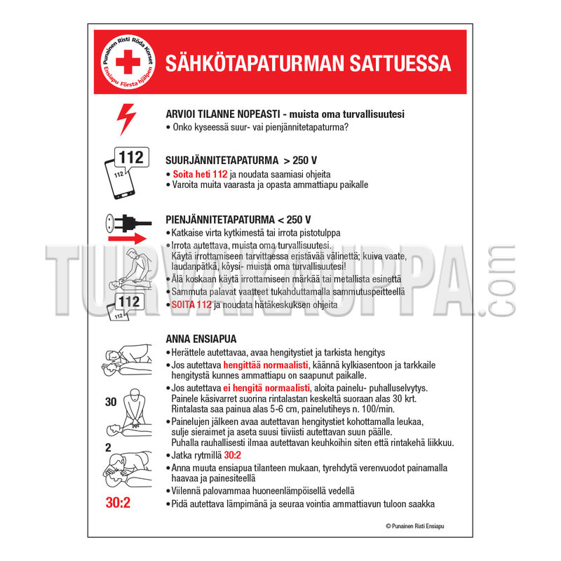SUOMEN TURVAKAUPPA - Merkintäkilpi - Ohjetaulu tarra