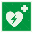 SUOMEN TURVAKAUPPA - Merkintäkilpi - AED defibrillaatt. JV 200x200