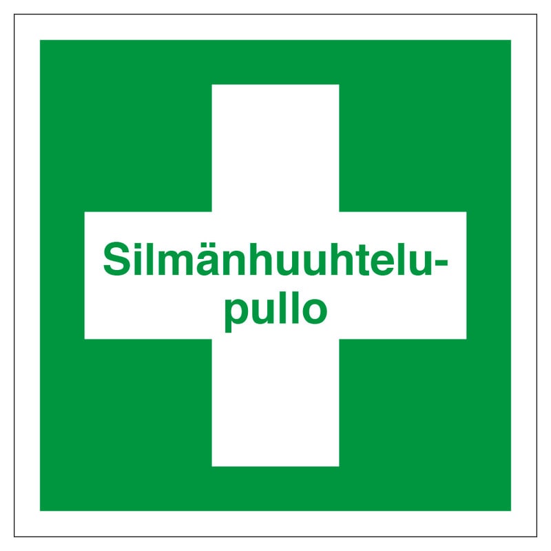 SUOMEN TURVAKAUPPA - Merkintäkilpi - Kilpi silmänh.pullo 200x200MU