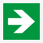 SUOMEN TURVAKAUPPA - Merkintäkilpi - Suuntanuoli, suora 200x200MU