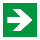 SUOMEN TURVAKAUPPA - Merkintäkilpi - Suuntanuoli, suora 200x200MU