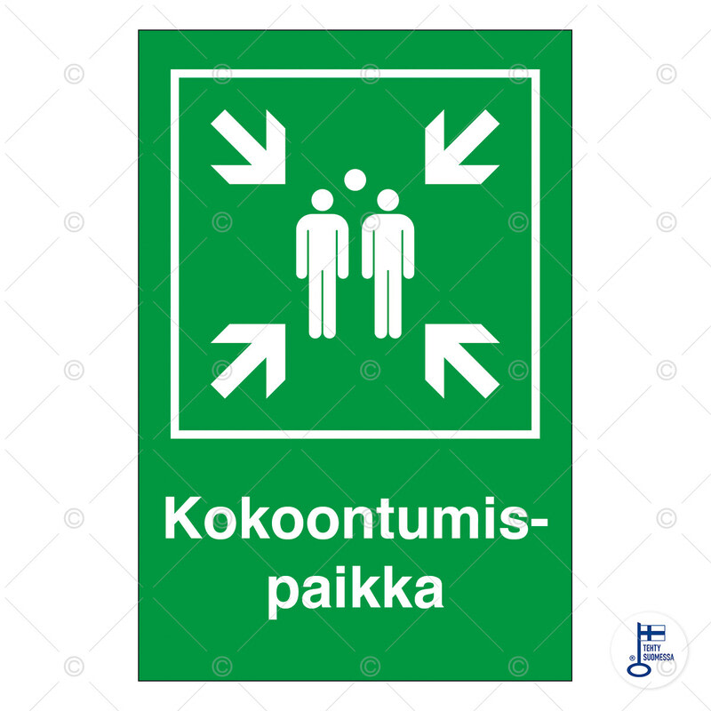 SUOMEN TURVAKAUPPA - Merkintäkilpi - Kokoontumisp. 200x300KRSALU