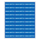 SUOMEN TURVAKAUPPA - Merkintätarra - Main Switch 70x25mm (30kpl)