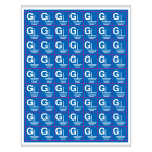 SUOMEN TURVAKAUPPA - Merkintätarra - G Maadoitus 14x14mm (63kpl)