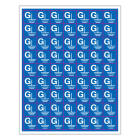 SUOMEN TURVAKAUPPA - Merkintätarra - G Maadoitus 14x14mm (63kpl)