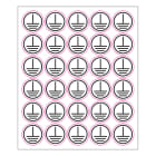 SUOMEN TURVAKAUPPA - Merkintätarra - Ympyra¨ maadoitus 25mm (30kpl)