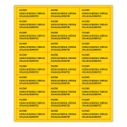 SUOMEN TURVAKAUPPA - Merkintätarra - HUOM Keskuksessa vieras 70x2