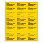 SUOMEN TURVAKAUPPA - Merkintätarra - HUOM Keskuksessa vieras 70x2