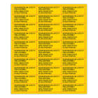 SUOMEN TURVAKAUPPA - Merkintätarra - Keskukseen on liitetty 70x25