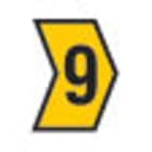 HELLERMANNTYTON - Johdinmerkki 1000 kpl/rll KEL - HGDC2-5 9 johdin Ø 2.0-5.0mm