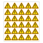 SUOMEN TURVAKAUPPA - Merkintätarra - Sa¨hko¨symboli 25mm (30kpl)