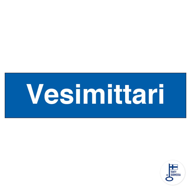 SUOMEN TURVAKAUPPA - Merkintätarra - Vesimittari, 200x50mm TA