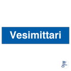 SUOMEN TURVAKAUPPA - Merkintätarra - Vesimittari, 200x50mm TA