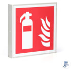 SUOMEN TURVAKAUPPA - Merkintäkilpi - Sammutin, 200x200mm ALU-L-kulm