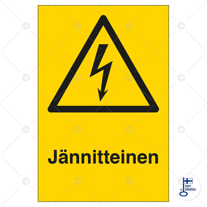 SUOMEN TURVAKAUPPA - Merkintäkilpi - Jännitteinen (pysty) 80x100MU