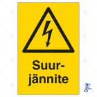 SUOMEN TURVAKAUPPA - Merkintäkilpi - Suurjännite (pysty) 200x300TA