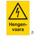 SUOMEN TURVAKAUPPA - Merkintäkilpi - Hengenvaara, 200x300mm MAG