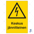 SUOMEN TURVAKAUPPA - Merkintäkilpi - Keskus jännitteinen200x300MAG