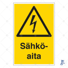 SUOMEN TURVAKAUPPA - Merkintäkilpi - Sähköaita, 200x300mm MU