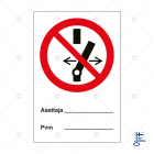 SUOMEN TURVAKAUPPA - Merkintäkilpi - Asettaja ja Älä kytke MU