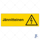 SUOMEN TURVAKAUPPA - Merkintäkilpi - Jännitteinen (vaaka) 200x80MU