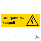 SUOMEN TURVAKAUPPA - Merkintätarra - Suurjännitekaapeli (vaaka) TA