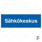 SUOMEN TURVAKAUPPA - Merkintäkilpi - Sähkökeskus 100x40mm MU