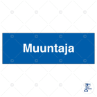 SUOMEN TURVAKAUPPA - Merkintäkilpi - Muuntaja, 300x100mm ALU