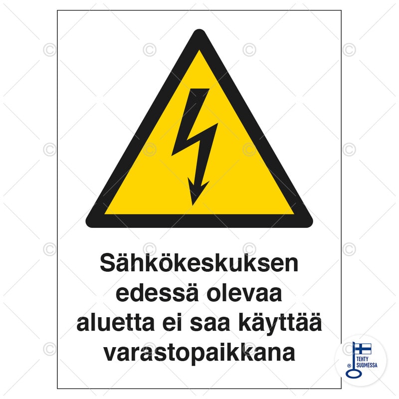 SUOMEN TURVAKAUPPA - Merkintäkilpi - Sähkökeskuksen edessä olevaa