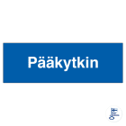 SUOMEN TURVAKAUPPA - Merkintäkilpi - Pääkytkin 300x100ALU