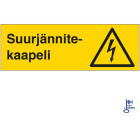 SUOMEN TURVAKAUPPA - Merkintäkilpi - Suurjännitekaapeli (vaaka)