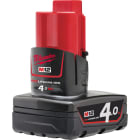 MILWAUKEE AD - Akku M12 / 1kpl - M12 B4 MILWAUKEE 12V/4.0Ah