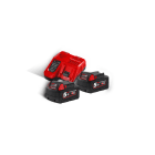 MILWAUKEE AD - 2xM18 5Ah+1xM12 2Ah +laturi - M18 NRG-502 akku/laturi setti