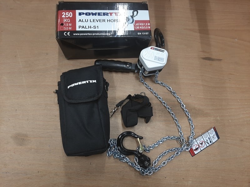 POWERTEX - Powertex talja - Alum. Viputalja 0,25 t 3,0 m