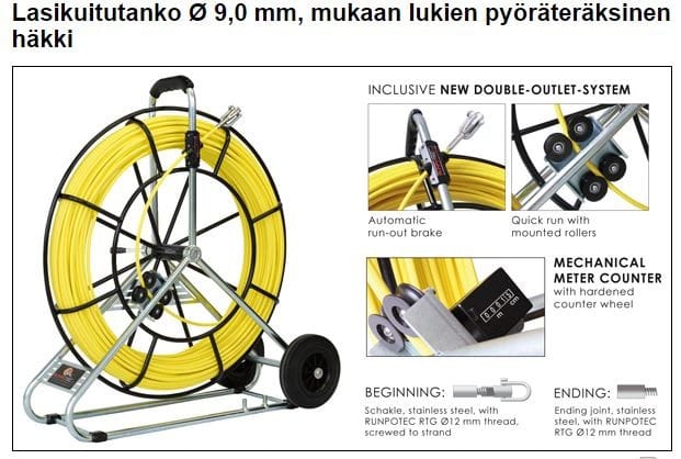 RUNPOTEC - Vetojousitarvike - Runpotec vetojousi 9mm/120m