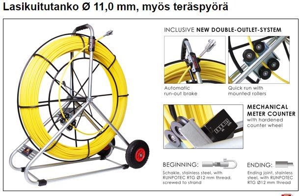 RUNPOTEC - Vetojousitarvike - Runpotec vetojousi 11mm/300m