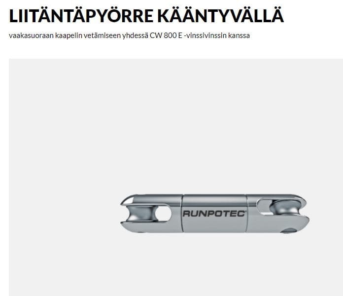 RUNPOTEC - Köysitarvike - Swirl, Kierronpoistoleikari ve