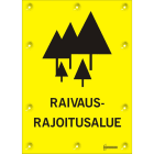 HAMMARPRODUKTER - Merkintätarvike Hammar - Kilpi RAIVAUS-RAJOITUSALUE