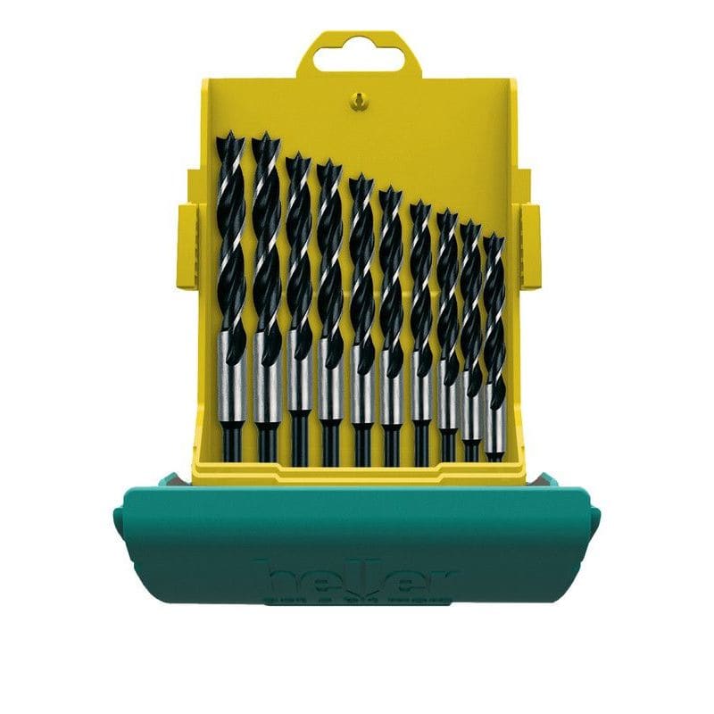 HELLER - Tarkkuuskonepuuporasarja - Puuporanteräsarja 3-12mm