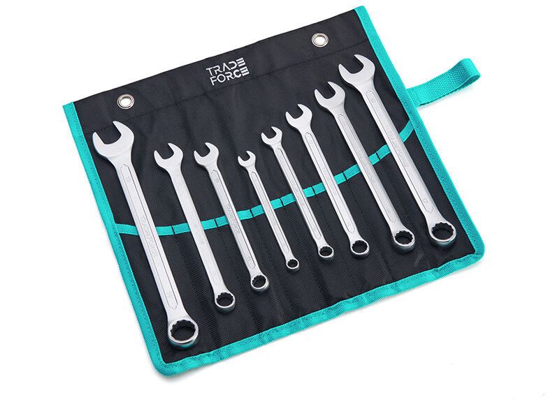 TRADEFORCE - Kiintolenkkiavain - 8 os, kiinto/lenkkiavainsarja