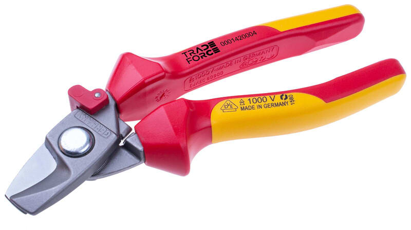 TRADEFORCE - Kaapelinkatkaisupihdit - VDE 1000 V, 180 mm, Al/Cu