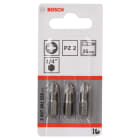 BOSCH - Ruuvauskärki, Bosch - PZ2 3 kpl Extra hard 25mm