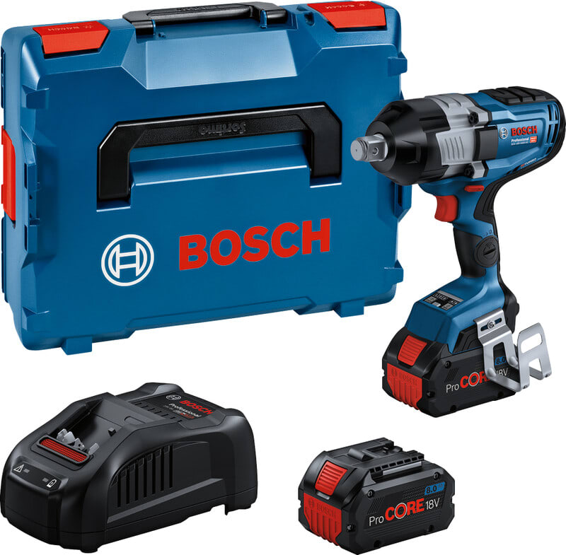 BOSCH - Akkuiskumutterinväännin - GDS 18V-1600 HC 2x8Ah&GAL1880CV