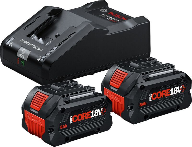 BOSCH - Aloituspaketti - 2xProCORE18V+ 8Ah+GAL 18V-160