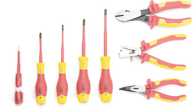 TRADEFORCE - Työkalulajitelma - VDE 1000V 8 työkalun setti