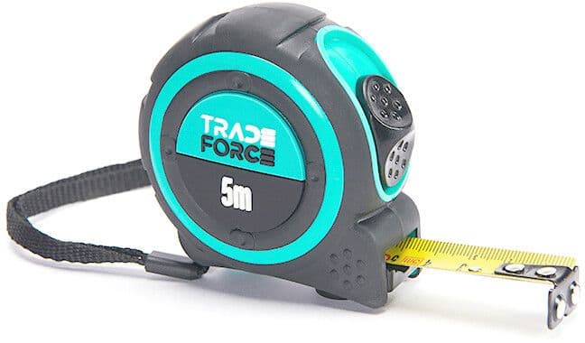 TRADEFORCE - Rullamitta - 5m/19mm, lukitus