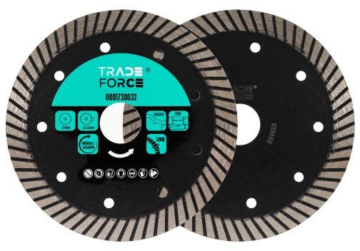 TRADEFORCE - Laikka, timantti - 125x2.2x22.23, multi