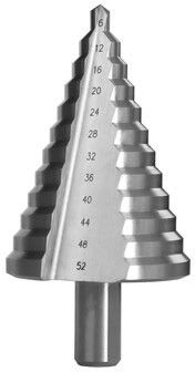 TRADEFORCE - Poranterä erikois - Porrasporanterä 6-52 mm