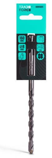TRADEFORCE - Poranterä betoni/kivi - Poravasaranterä 8x160MM SDS+